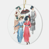 エドワーディアンウィメンズファッションオーナメントfor春夏 セラミックオーナメント (左)
