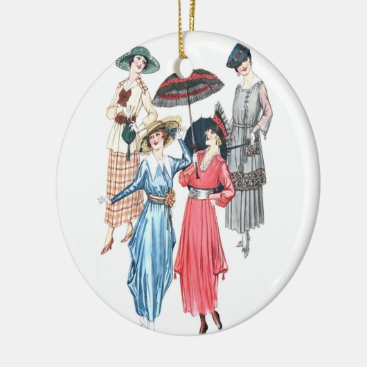 エドワーディアンウィメンズファッションオーナメントfor春夏 セラミックオーナメント (左)