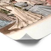 エドワーディアンレディースのグループヴィンテージファッション ポスター (角)