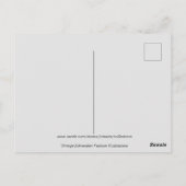 エドワーディアンレディ結婚インズガウンヴィンテージファッション ポストカード (裏面)