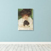 エドワーディアン・レディのポートレート(ヴィンテージ・アート) キャンバスプリント (インサイチュ (ウッドフロア))