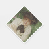 エドワーディアン・レディのポートレート(ヴィンテージ・アート) スタンダードランチョンナプキン (角)