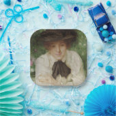 エドワーディアン・レディのポートレート(ヴィンテージ・アート) ペーパープレート (パーティー)