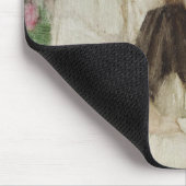 エドワーディアン・レディのポートレート(ヴィンテージ・アート) マウスパッド (コーナー)