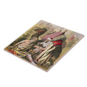 エドワードが印刷する聖書からの良きサマリア人、 タイル (側面)