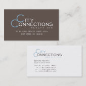 エドワードのccrny茶色 名刺 (正面/裏面)