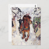 エドワードは芸術の絵画を食べます ポストカード (正面/裏面)