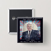 エドワードケネディCommemorative Button上院議員 缶バッジ (正面&裏面)
