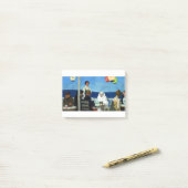 エドワードホッパソワールブルー ポストイット (デスク上)