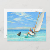 エドワードホッパーグランドスウェル(1939)ファインアート ポストカード (正面/裏面)