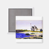 エドワードホッパーコーストガードステーションメイン マグネット (正面/裏面)