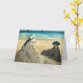 エドワードマネットオンビーチ カード (黄色い花)