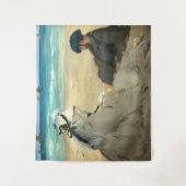 エドワードマネットオンビーチ タペストリー (正面)