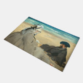 エドワードマネットオンビーチ ドアマット (アングル)