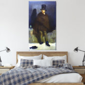 エドワードマネットザアブシンザドリンカー キャンバスプリント (インサイチュ (寝室))