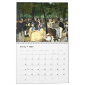 エドワードマネ暦の印象派 カレンダー (1月 2027)