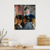 エドワードマネ – ウェイトレスサービングビール ポスター (キッチン)