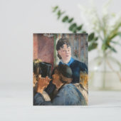 エドワードマネ – ウェイトレスサービングビール ポストカード (スタンド正面)