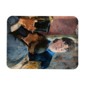 エドワードマネ – ウェイトレスサービングビール マグネット (横)