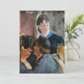 エドワードマネ – ウェイトレスサービングビール 招待状 (スタンド正面)