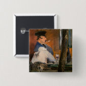 エドワードマネ – ザバー，ルブション 缶バッジ (正面&裏面)