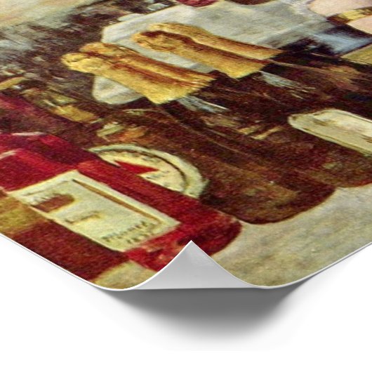 エドワードマネ – バーアットザフォリーバージェール ポスター (角)