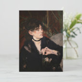 エドワードマネ – ファン付きベルザモリソト1874 サンキューカード (スタンド正面)