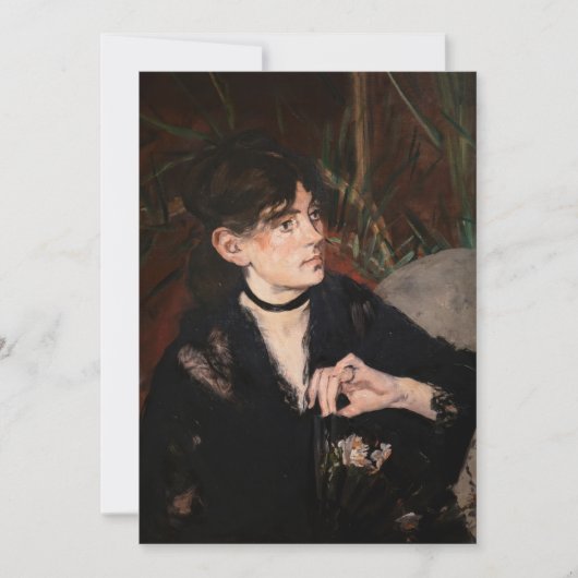 エドワードマネ – ファン付きベルザモリソト1874 招待状 (正面)