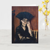 エドワードマネ – ファン付きベルザモリソト カード (黄色い花)