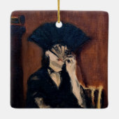 エドワードマネ – ファン付きベルザモリソト セラミックオーナメント (裏面)