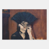 エドワードマネ – ファン付きベルザモリソト ラッピングペーパーシート (正面2)