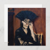 エドワードマネ – ファン付きベルザモリソト 招待状 (正面/裏面)