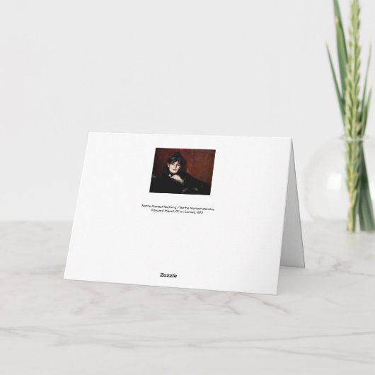 エドワードマネ – ベルザモリソットリクライニング カード (裏面)