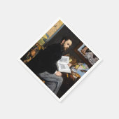 エドワードマネ – ポートレートオブエミールゾラ スタンダードカクテルナプキン (角)