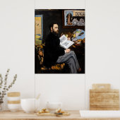 エドワードマネ – ポートレートオブエミールゾラ ポスター (キッチン)