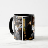 エドワードマネ – ポートレートオブエミールゾラ マグカップ (正面左)