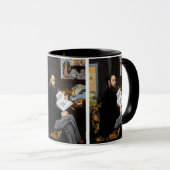 エドワードマネ – ポートレートオブエミールゾラ マグカップ (正面右)