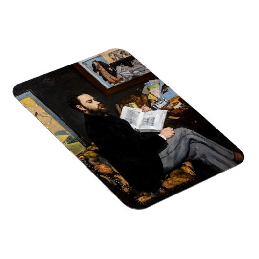 エドワードマネ – ポートレートオブエミールゾラ マグネット (右側)