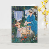 エドワードマネ – ランドリー カード (黄色い花)