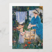 エドワードマネ – ランドリー 招待状 (正面/裏面)