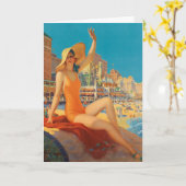 エドワードメイソンエグレストンアトランティックシティビーチ カード (黄色い花)