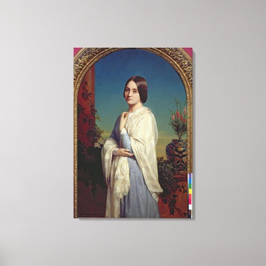 エドワードュブフェ夫人1842 キャンバスプリント (正面)
