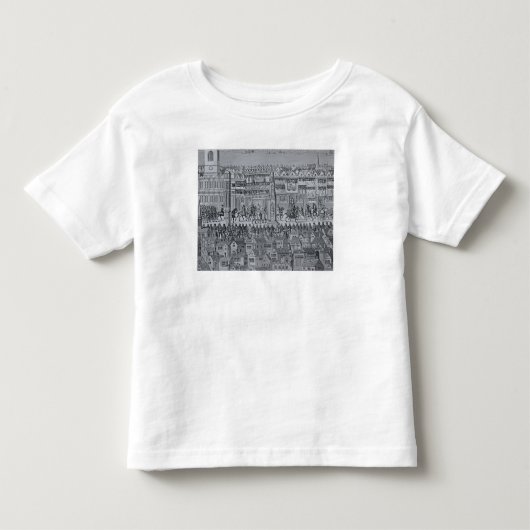 エドワード六世の即位の行列の部分 トドラーTシャツ (正面)