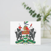 エドワード島（カナダ）紋章 ポストカード (スタンド正面)