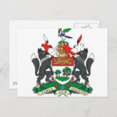 エドワード島（カナダ）紋章 ポストカード (正面/裏面)