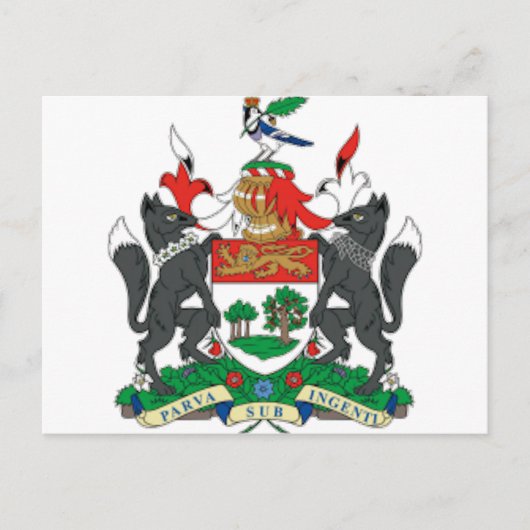 エドワード島（カナダ）紋章 ポストカード (正面)