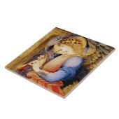 エドワード遊・バーン・ジョーンズの「天使の花」 タイル (側面)