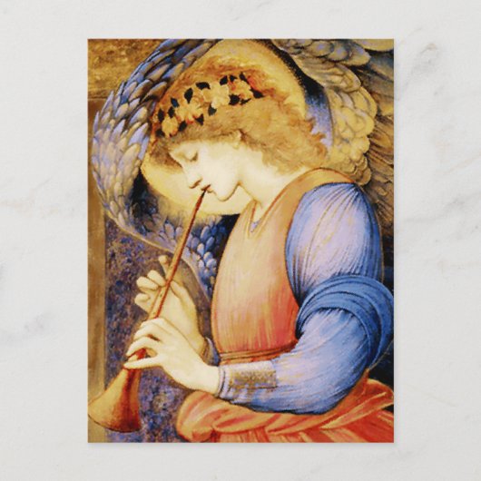 エドワード遊・バーン・ジョーンズの「天使の花」 ポストカード (正面)