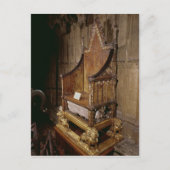 エドワード1世の戴冠椅子は「ウォルター」 ポストカード (正面)