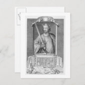 エドワード1世（1239年～1307年）イングランド王1272年のaf ポストカード (正面/裏面)